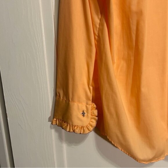 Vintage Lion of Troy Mens Ruffle Bib Tuxedo Button Down Shirt 16/35 - Picture 7 of 9